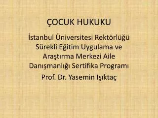 ocuk hukuku