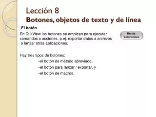 lecci n 8 botones objetos de texto y de l nea