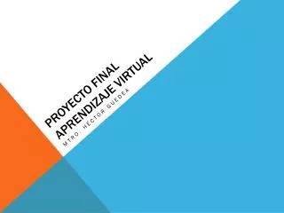 proyecto final aprendizaje virtual