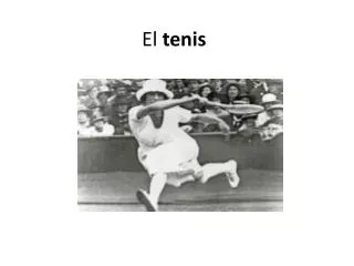 el tenis