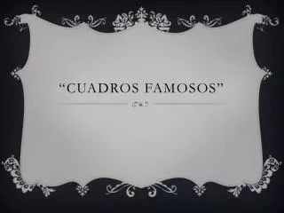 cuadros famosos