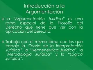 introducci n a la argumentaci n