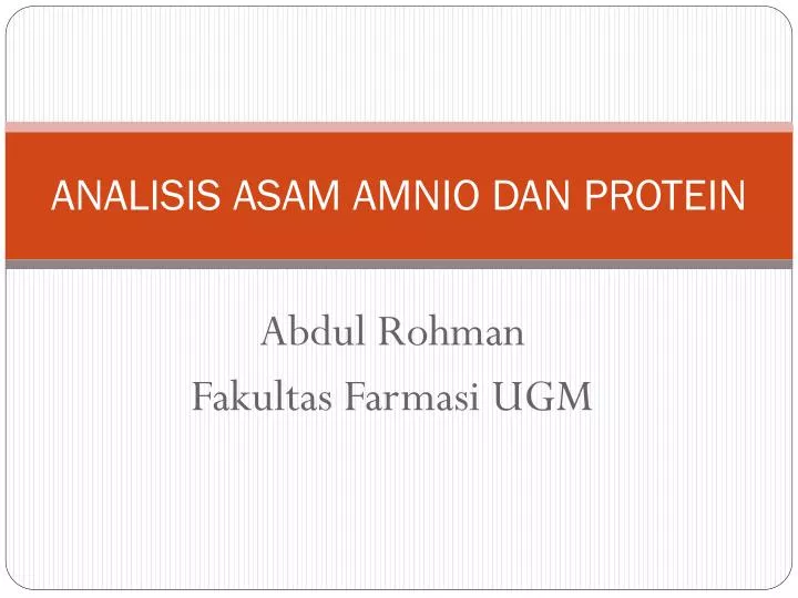 analisis asam amnio dan protein