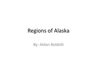 Regions of Alaska