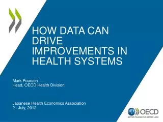 how data can drive improvements in health systems