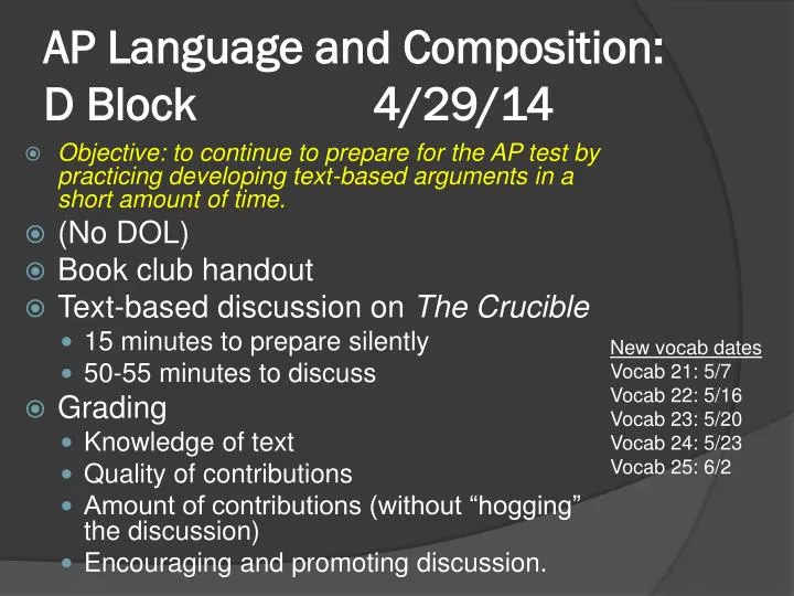ap language and composition d block 4 29 14