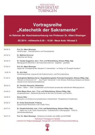 09.04.14	 Prof. Dr. Albert Biesinger Hinführungen - Theorieprobleme und Praxisbeispiele