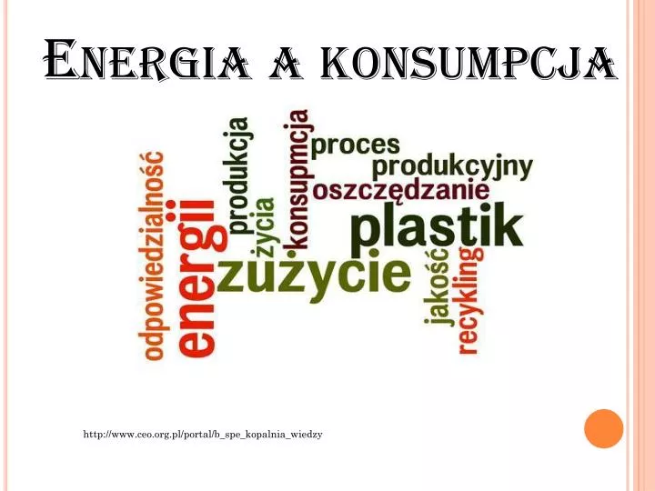 energia a konsumpcja