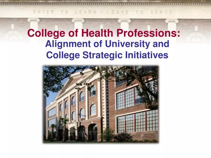 college of health professions
