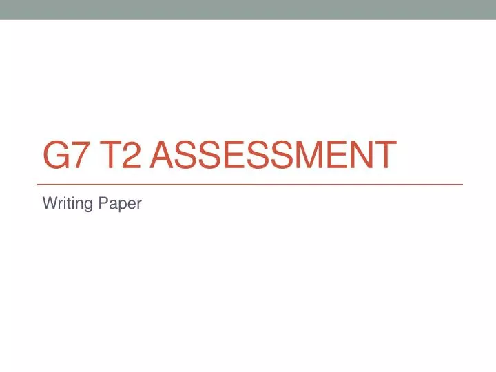 g7 t2 assessment