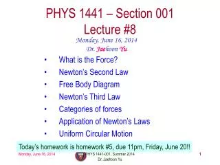 phys 1441 section 001 lecture 8