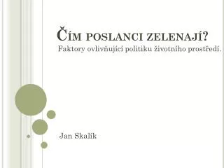 m poslanci zelenaj