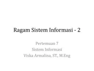 ragam sistem informasi 2