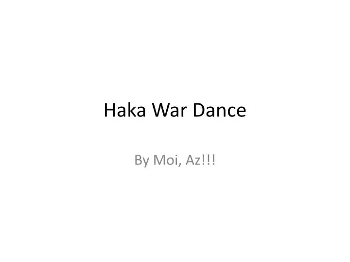 haka war dance