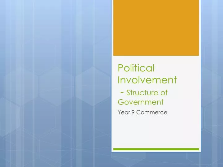 political involvement structure of government