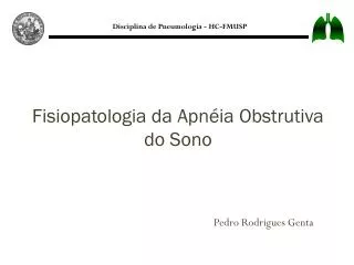 fisiopatologia da apn ia obstrutiva do sono