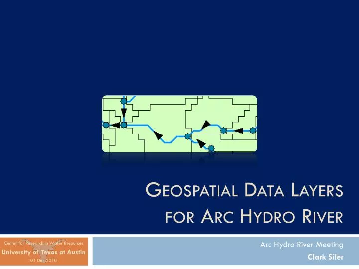 geospatial data layers for arc hydro river