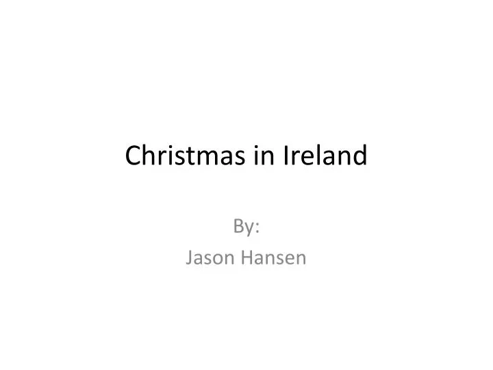 christmas in ireland