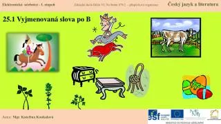 25 1 vyjmenovan slova po b