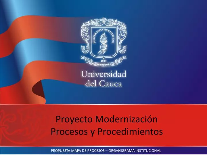 proyecto modernizaci n procesos y procedimientos