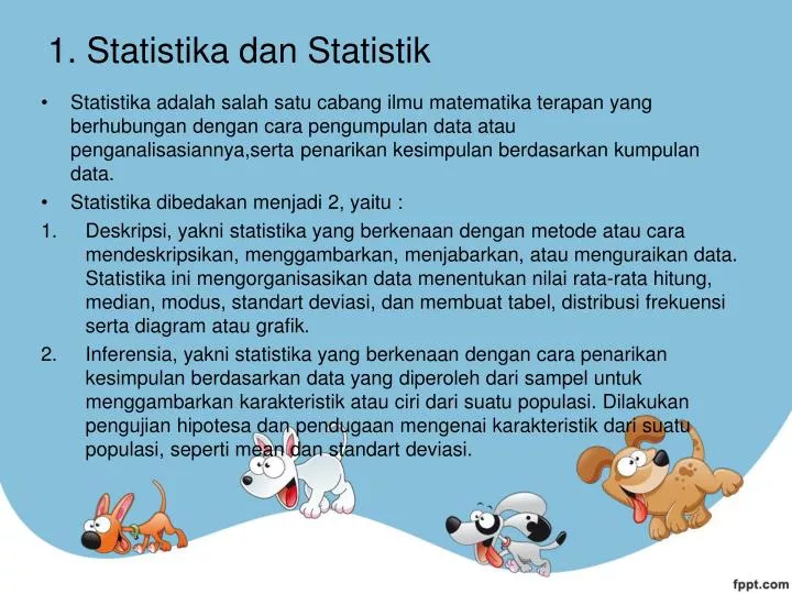 1 statistika dan statistik