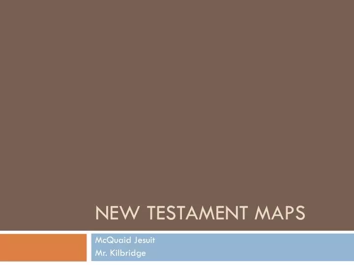 new testament maps