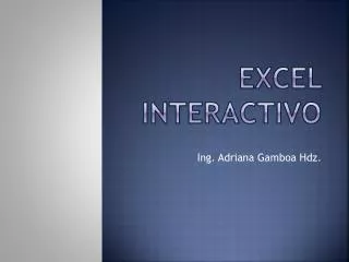 excel interactivo