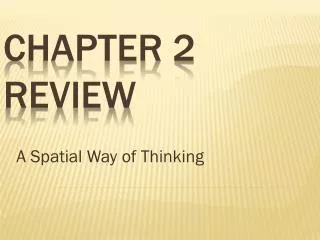 Chapter 2 REVIEW