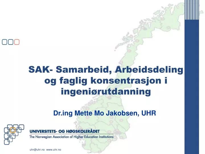 sak samarbeid arbeidsdeling og faglig konsentrasjon i ingeni rutdanning