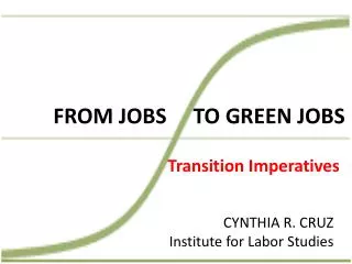 FROM JOBS TO GREEN JOBS
