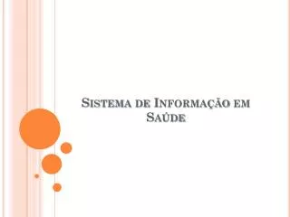 sistema de informa o em sa de