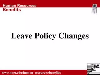 Leave Policy Changes