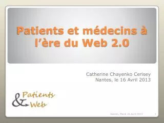 patients et m decins l re du web 2 0
