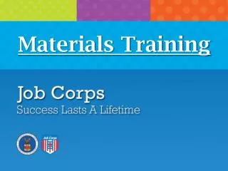 Materials Training