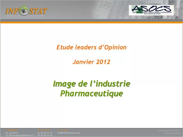 etude leaders d opinion janvier 2012