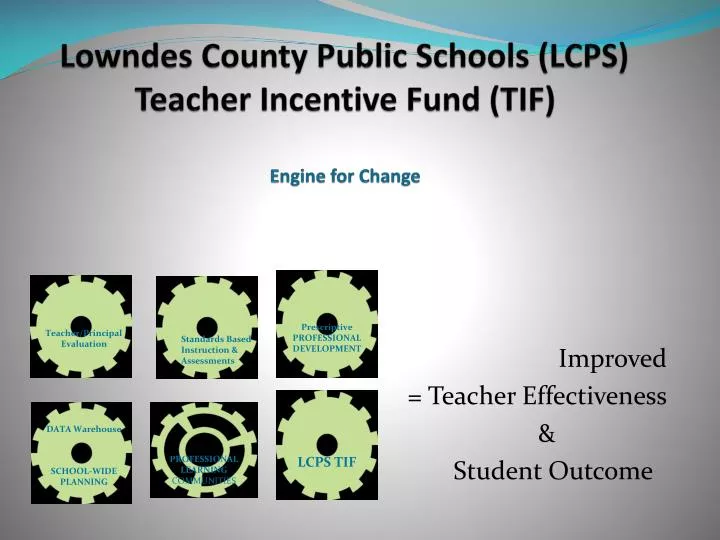 lowndes county public schools lcps teacher incentive fund tif engine for change