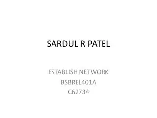 SARDUL R PATEL