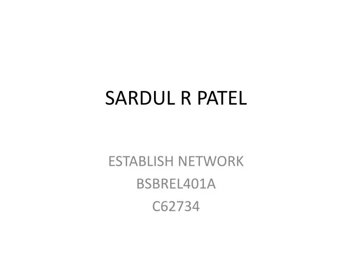 sardul r patel