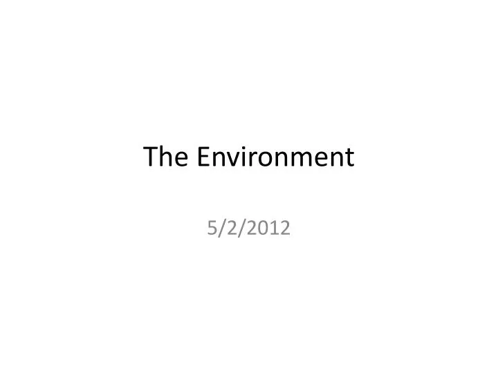 the environment