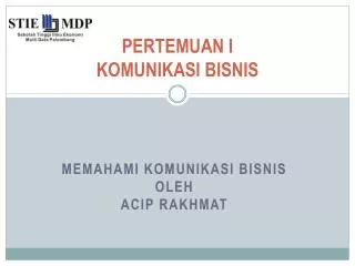 pertemuan i komunikasi bisnis