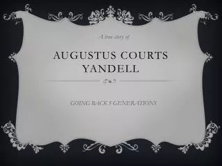 Augustus Courts Yandell