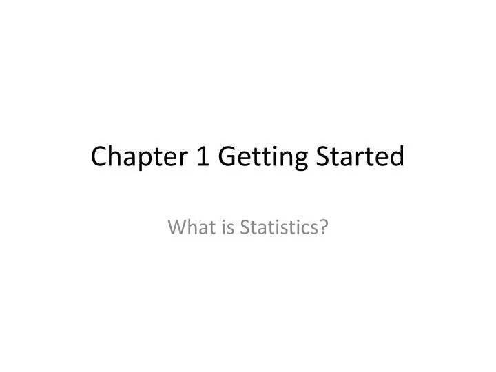 chapter 1 getting started