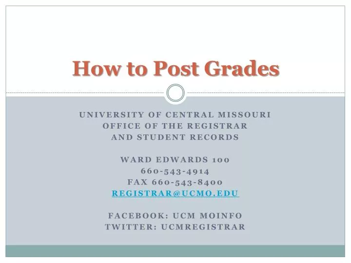 how to post grades