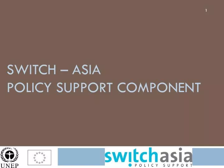 switch asia policy support component