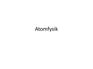 atomfysik