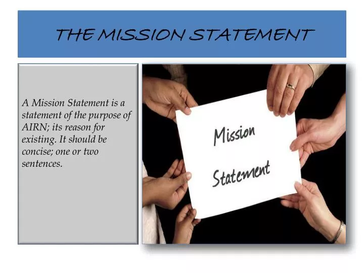 the mission statement