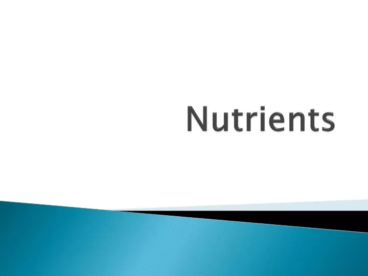 nutrients