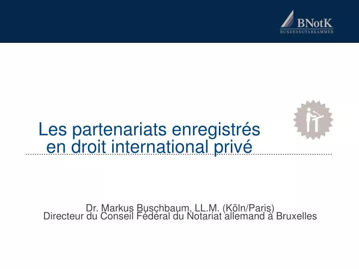 les partenariats enregistr s en droit international priv