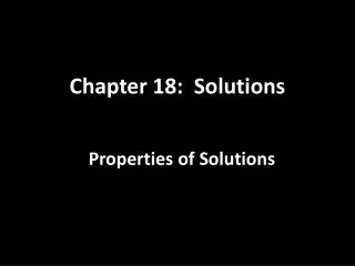 Chapter 18: Solutions