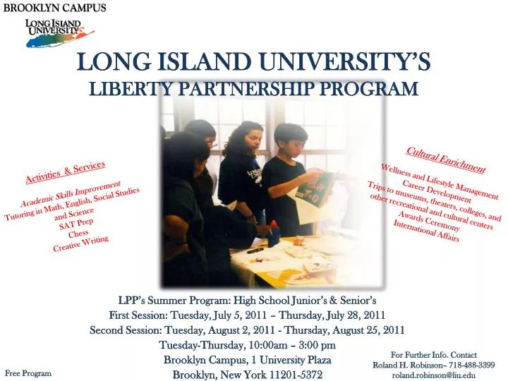 long island university s liberty partnership program